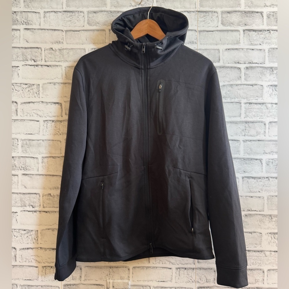 NWT! Men’s VRST Pinnacle fleece black full zip moisture wicking hoodie jacket S